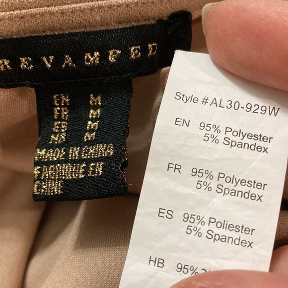 REVAMPED Short Sleeve Mini Wrap Dress Medium - Picture 10 of 10